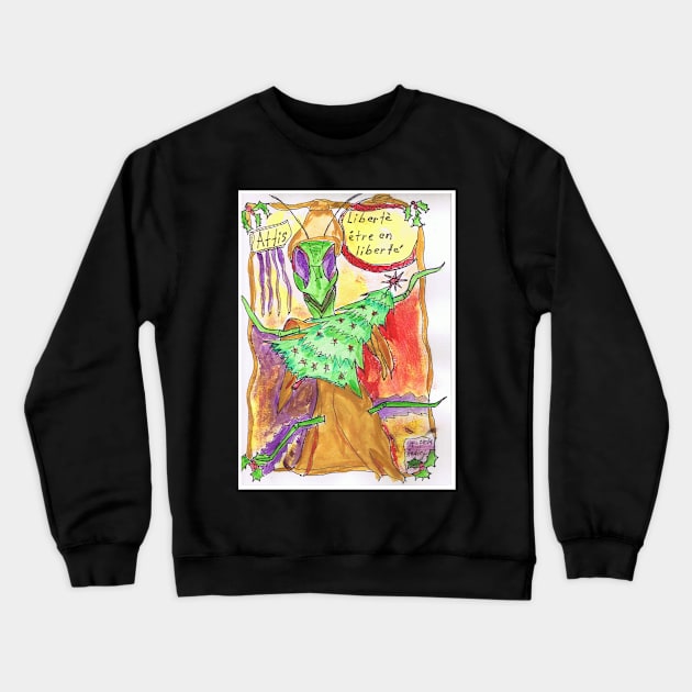 liberté être en liberté Crewneck Sweatshirt by Hudley Flipside